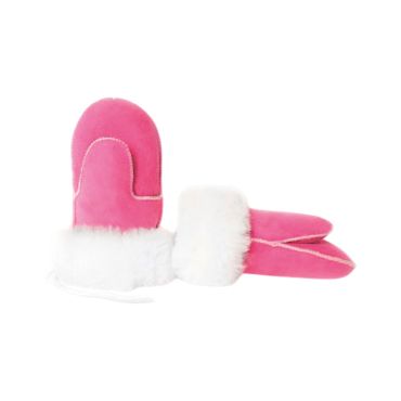 Moufles bébé rose fourrure 8-16 mois