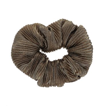 chouchou cheveux plissé doré la bonne aventure