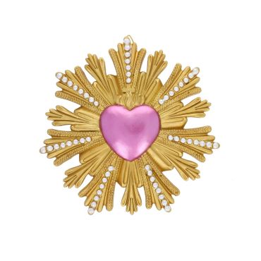 coeur rayonnant à suspendre