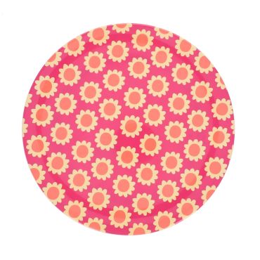 Assiette en mélamine tournesols - Club Soleil