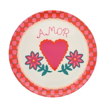 assiette en mélamine Amor Paraty