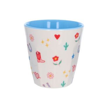 grand verre en mélamine lucky rodéo disco