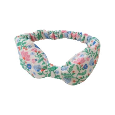 Bandeau cheveux fleuri bleu et rose - Joli paon