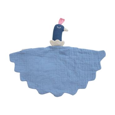 doudou paon bleu