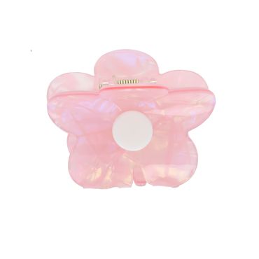 pince cheveux crabe rose nacrée