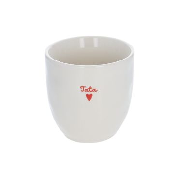 Tasse Tata en céramique cœur rouge