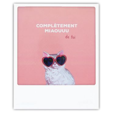 carte polaroid complètement miaouuu