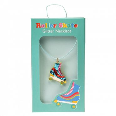 Collier paillettes patin à roulettes