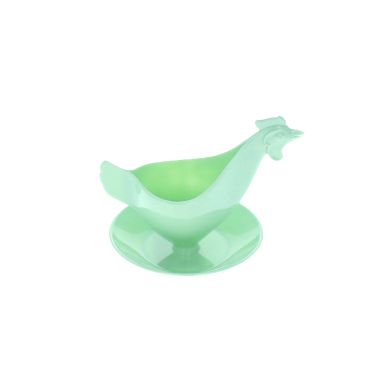 Coquetier poule plastique vert