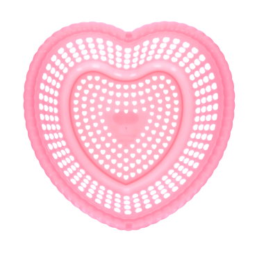 Corbeille coeur rose 