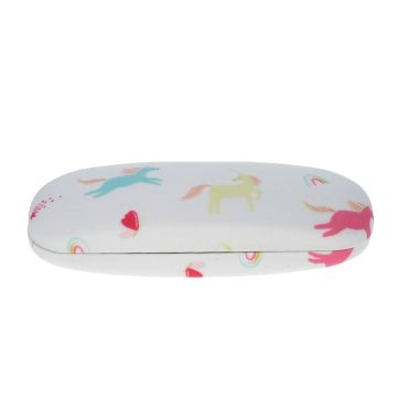Etui à lunettes licornes multicolores