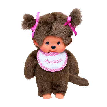 peluche kiki le singe monchhichi classique rose