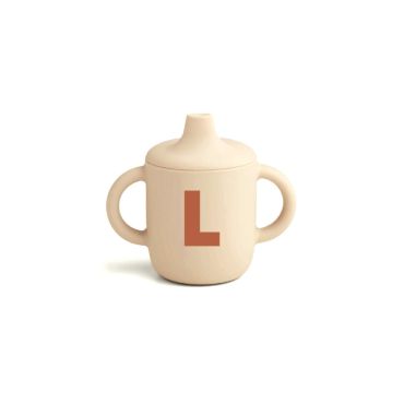 gobelet en silicone bébé lettre L