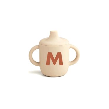 gobelet en silicone bébé lettre M