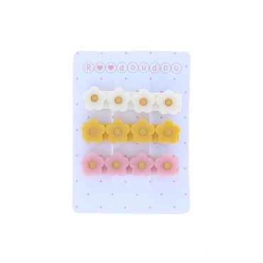 lot de 3 barrettes fleurs