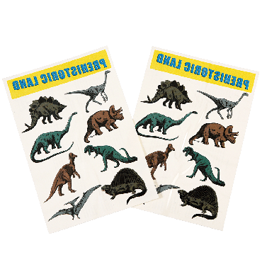Tatouages temporaires dinosaures