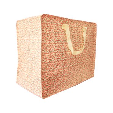 Sac de rangement à fleurs roses