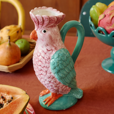 carafe perroquet rose Paraty