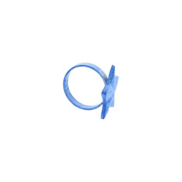 rond de serviette etoile bleu