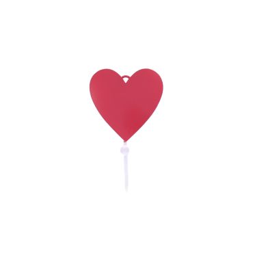 patere coeur rouge décoration murale