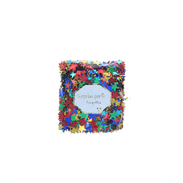 confettis etoiles multicolores