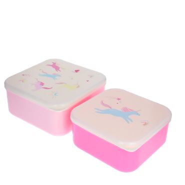 lot de deux lunch box licorne