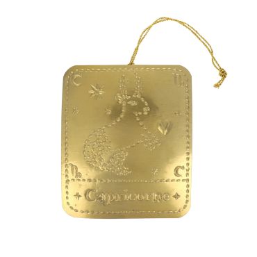 plaque laiton astrologie capricorne