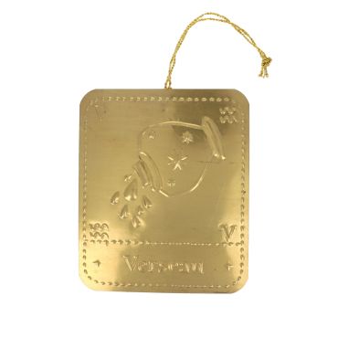 plaque laiton astrologie verseau
