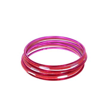 lot de 6 bracelets roses en métal indien