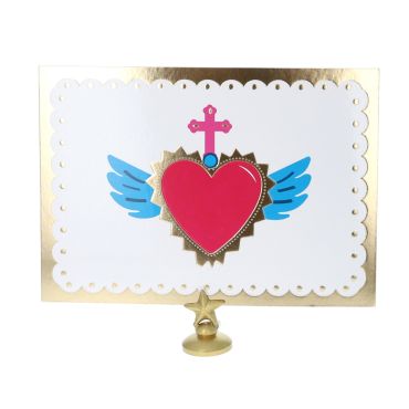 carte postale coeur ex coto