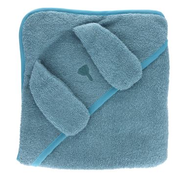 cape de bain lapin bleu 