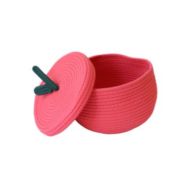 panier pomme en jute couvercle