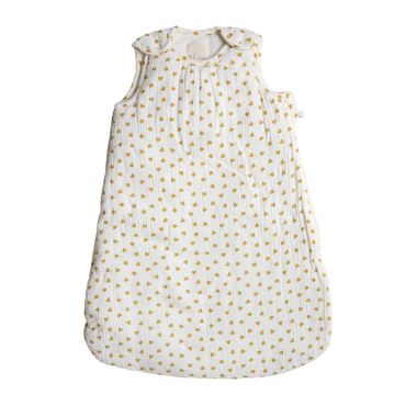 gigoteuse bébé coeur moutarde
