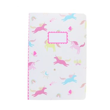 carnet de notes grand format licornes