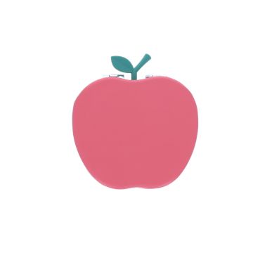 miroir de poche pomme rose