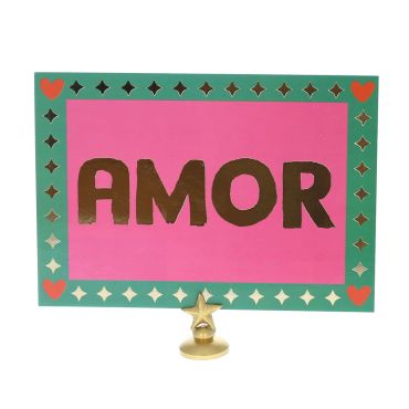 carte postale amor couleurs papeterie