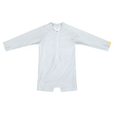 combinaison anti-uv rayee bleu et blanc 