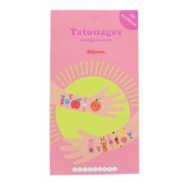 Set de 2 planches de tatouages temporaires "Bijoux"