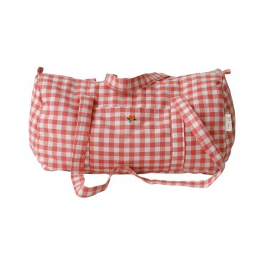 sac à langer petite poule rousse carreaux