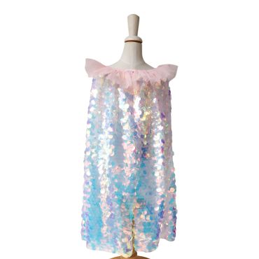 cape sirène écailles holographiques