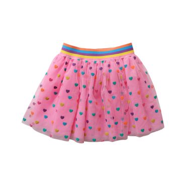 déguisement enfant tulle coeurs multicolores