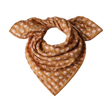 Foulard block print indien curry