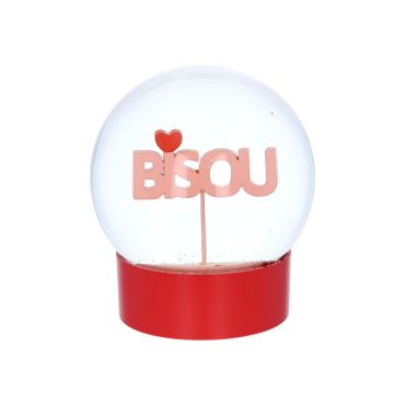 boule à neige bisou