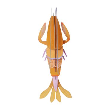 trophée mural langoustine ambrée