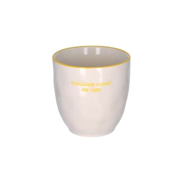 Tasse à café craquante comme une chips