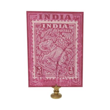 Carte Indienne éléphant rose