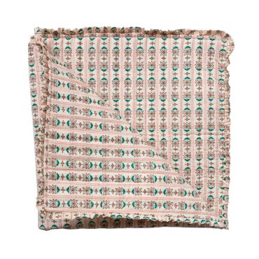 plaid matelassé folk d'été