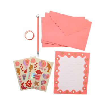 kit de correspondance lettres enfant coquillages