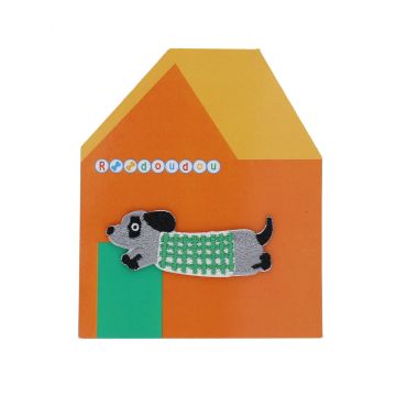 patch thermocollant chien vert