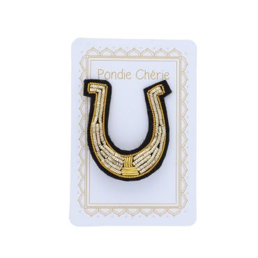 broche femme accessoire mode fer à cheval